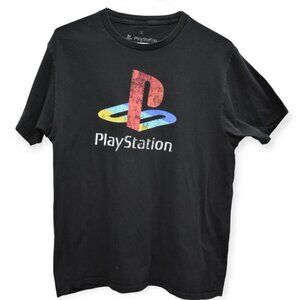 Playstation Shirt L Adult Unisex Gamer Graphic Crew Neck Tee Short Sleeve PS5